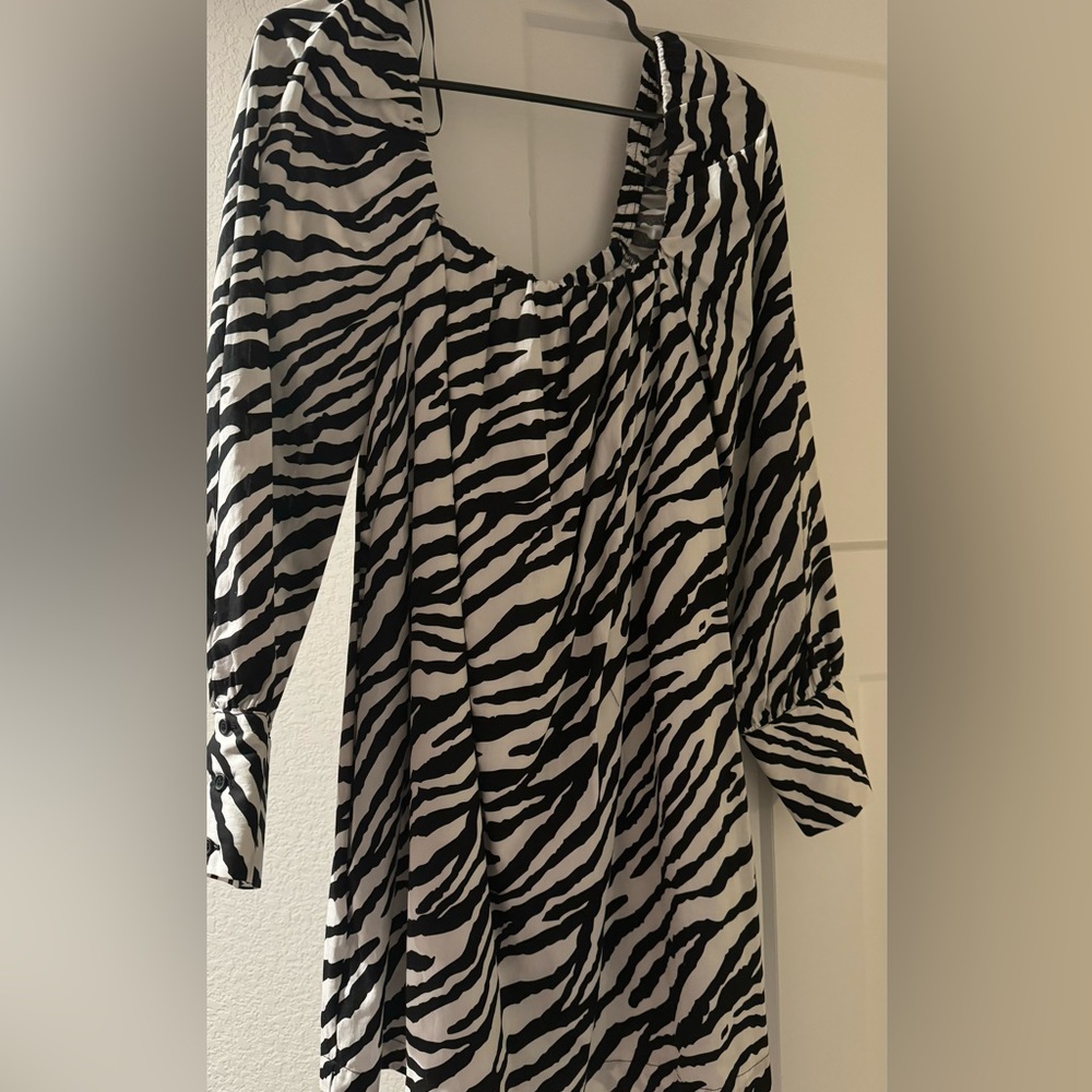 Zara zebra print dress